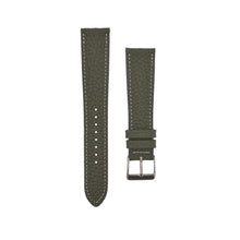 Load image into Gallery viewer, Textured "Paris" Calfskin Watchstrap Olive Green