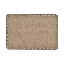 Load image into Gallery viewer, Textured "Epsom" Calfskin Cardholder Etoupe Grey