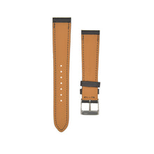 Load image into Gallery viewer, Textured "Paris" Calfskin Watchstrap ébène Black