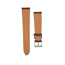 Load image into Gallery viewer, Textured "Chèvre" Goatskin Watchstrap Noir Black