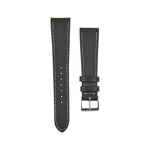 Load image into Gallery viewer, Textured "Chèvre" Goatskin Watchstrap Noir Black