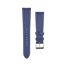 Load image into Gallery viewer, Textured "Chèvre" Goatskin Watchstrap Cobalt Blue
