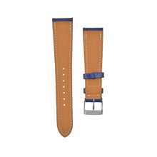 Load image into Gallery viewer, Textured "Chèvre" Goatskin Watchstrap Cobalt Blue