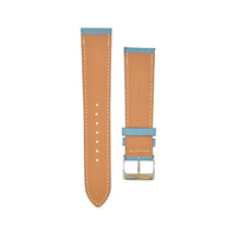 Load image into Gallery viewer, Textured "Epsom" Calfskin Watchstrap Azur Blue