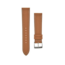 Load image into Gallery viewer, Textured "Paris" Calfskin Watchstrap Gold Light Brown
