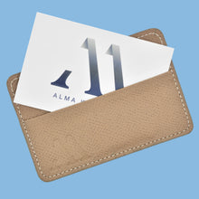 Load image into Gallery viewer, Textured "Epsom" Calfskin Cardholder Etoupe Grey