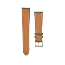 Load image into Gallery viewer, Textured "Chèvre" Goatskin Watchstrap Olive Green