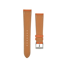 Load image into Gallery viewer, Textured "Chèvre" Goatskin Watchstrap Orange Mandarin