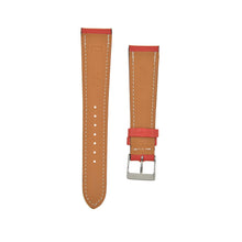 Load image into Gallery viewer, Textured "Chèvre" Goatskin Watchstrap Rouge Red