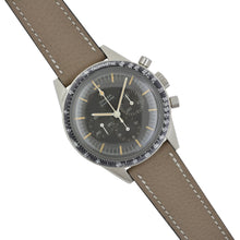 Load image into Gallery viewer, Textured &quot;Paris&quot; Calfskin Watchstrap Etoupe Grey