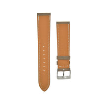 Load image into Gallery viewer, Textured "Paris" Calfskin Watchstrap Etoupe Grey
