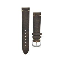Load image into Gallery viewer, Cracked "Vintage" Aged Leather Watchstrap Truffle Brown