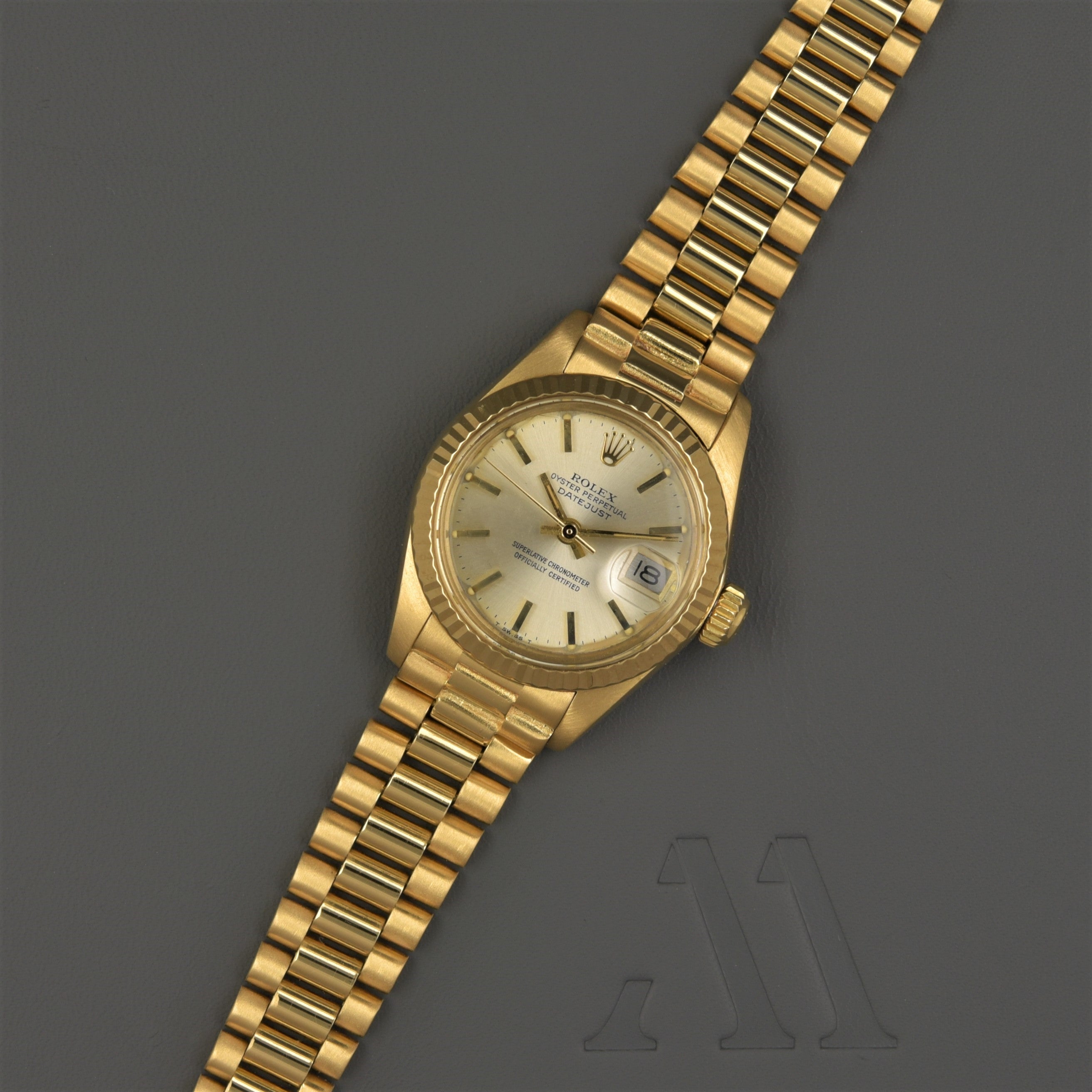 Lady's Rolex 18K Gold Oyster Perpetual Datejust ref 6917 circa 1978