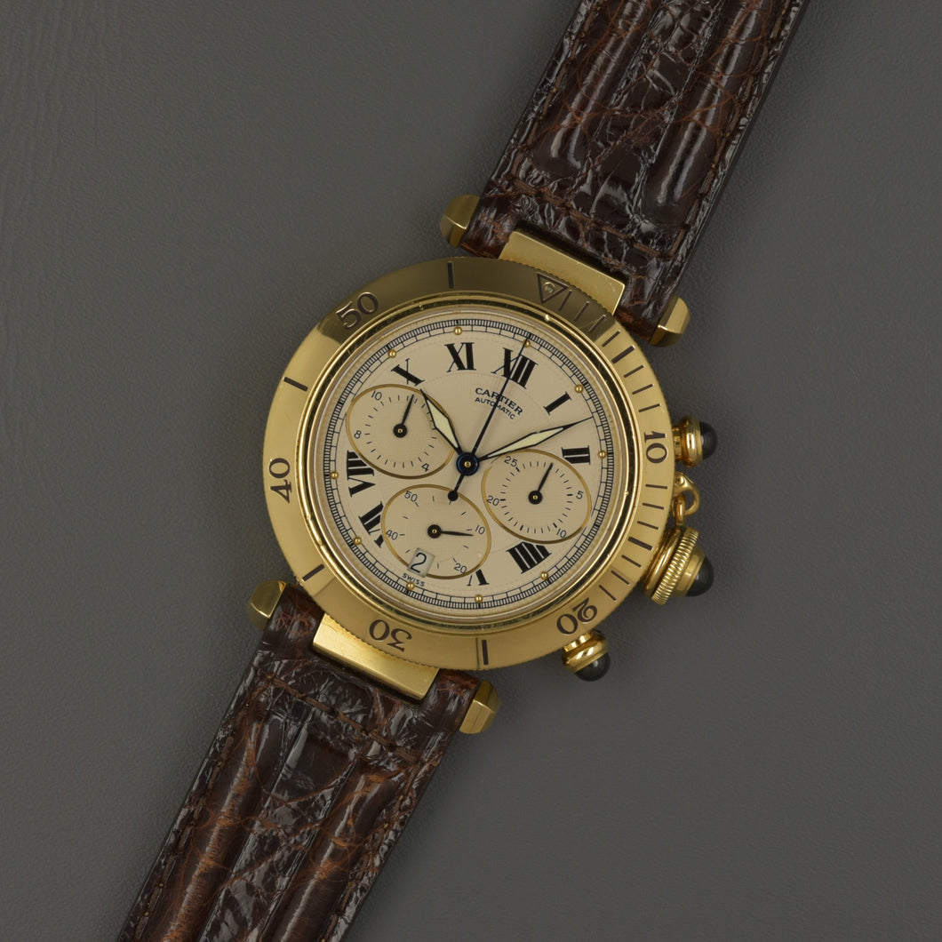 Cartier Pasha Chronograph 18k