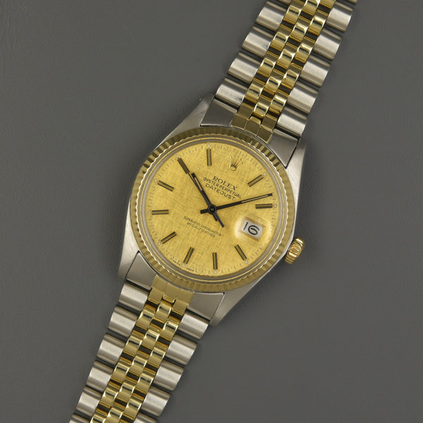 Rolex Datejust 16013 Linen Dial - ALMA Watches