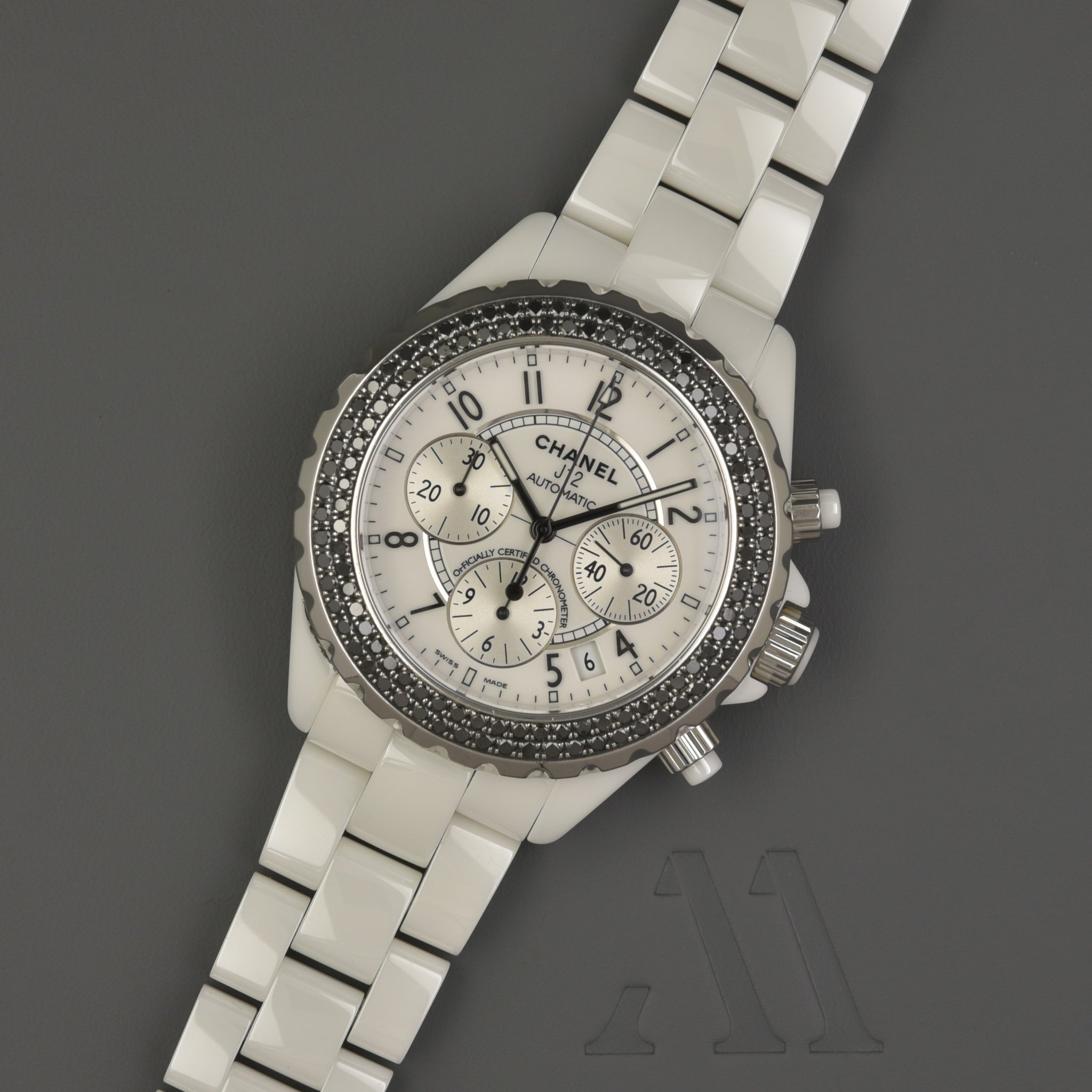 Chanel J12 Chronograph White Diamond – ALMA Watches