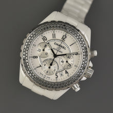 Load image into Gallery viewer, Chanel J12 Chronograph White Diamond
