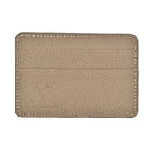 Load image into Gallery viewer, Textured &quot;Epsom&quot; Calfskin Cardholder Etoupe Grey