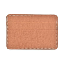 Load image into Gallery viewer, Textured &quot;Epsom&quot; Calfskin Cardholder Gold Brown