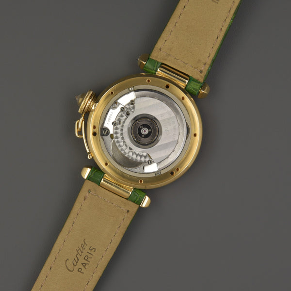 Cartier Pasha 18k Diamond MOP Full Set