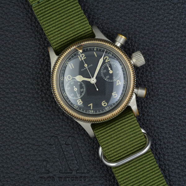 Tutima Glashütte WW 2 Urofa 59 Fliegerchronograph