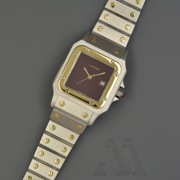 Cartier Santos 2961 Burgundy