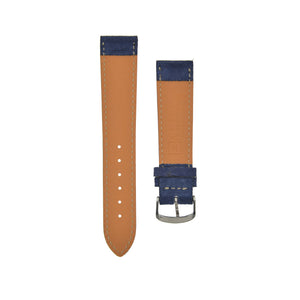 Silky "Suede" Velours Watchstrap Navy Blue