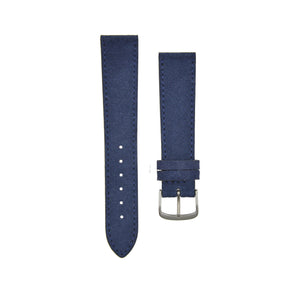 Silky "Suede" Velours Watchstrap Navy Blue