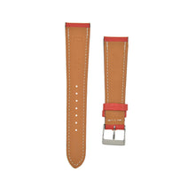 Load image into Gallery viewer, Textured &quot;Chèvre&quot; Goatskin Watchstrap Rouge Red