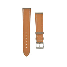 Load image into Gallery viewer, Textured &quot;Chèvre&quot; Goatskin Watchstrap Etoupe Grey